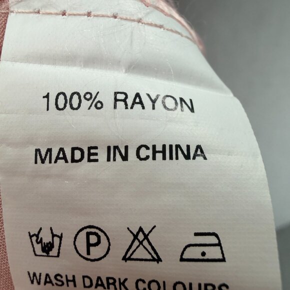 Ekouaer Tunic Top Womens S Pink Popover 3/4 Roll Tab Sleeve V-Neck Coastal Chic - Picture 8 of 8